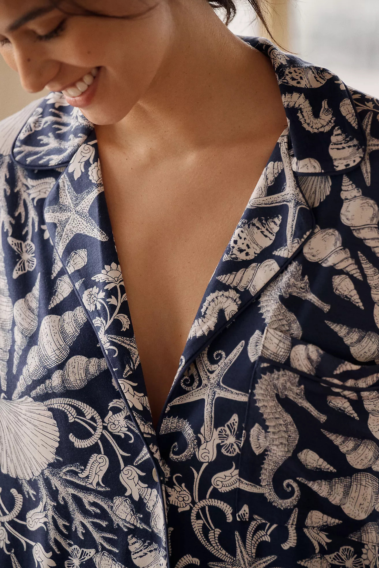 LyreBird ModaLuxe Long-Sleeve Pajama Shirt | Anthropologie (US)