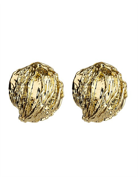 David Jones Textured Dome Earrings | David Jones | David Jones (Australia & New Zealand)