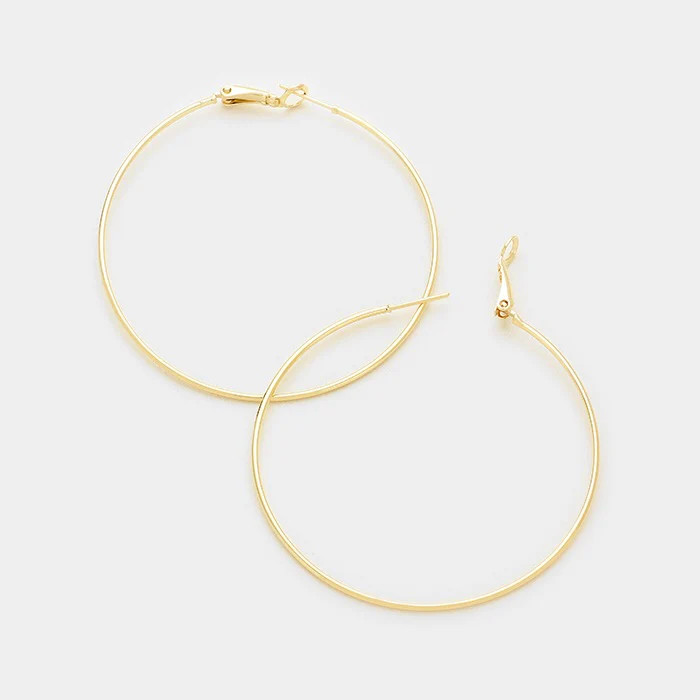 14K Gold Dipped Hoop Earrings | Aaniya Boutique