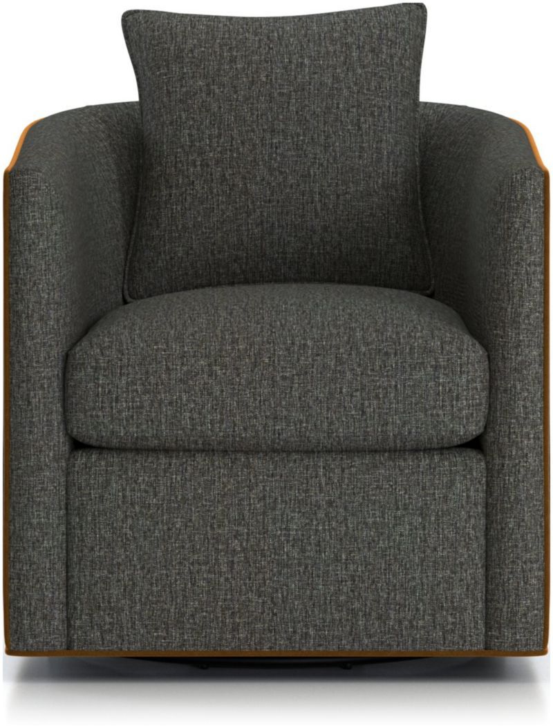 Drew Small Swivel Accent Chair + Reviews | Crate & Barrel | Crate & Barrel