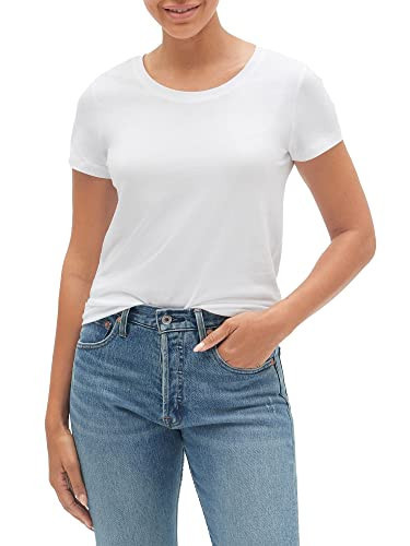 GAP Womens Favorite T-Shirt T Shirt, White 2, X-Large US | Amazon (US)