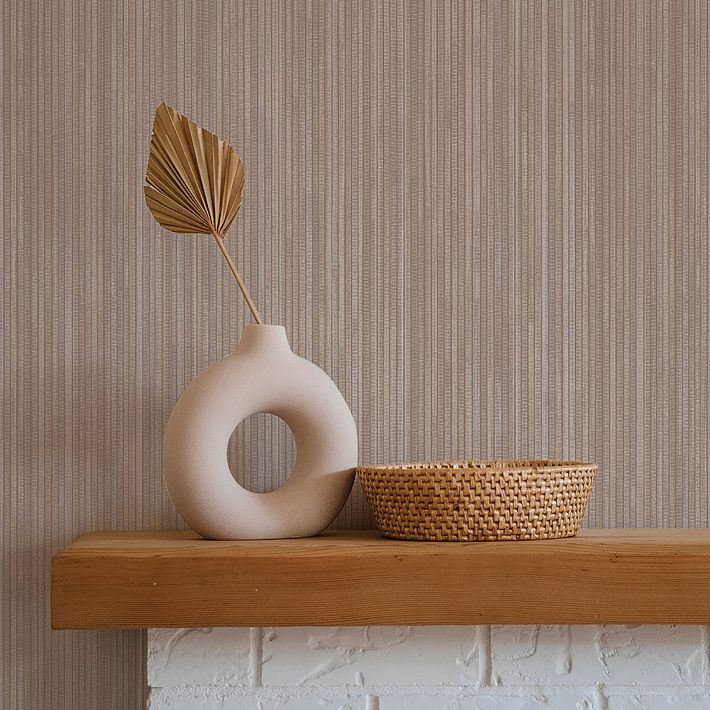 Grasscloth Peel & Stick Wallpaper | West Elm (US)