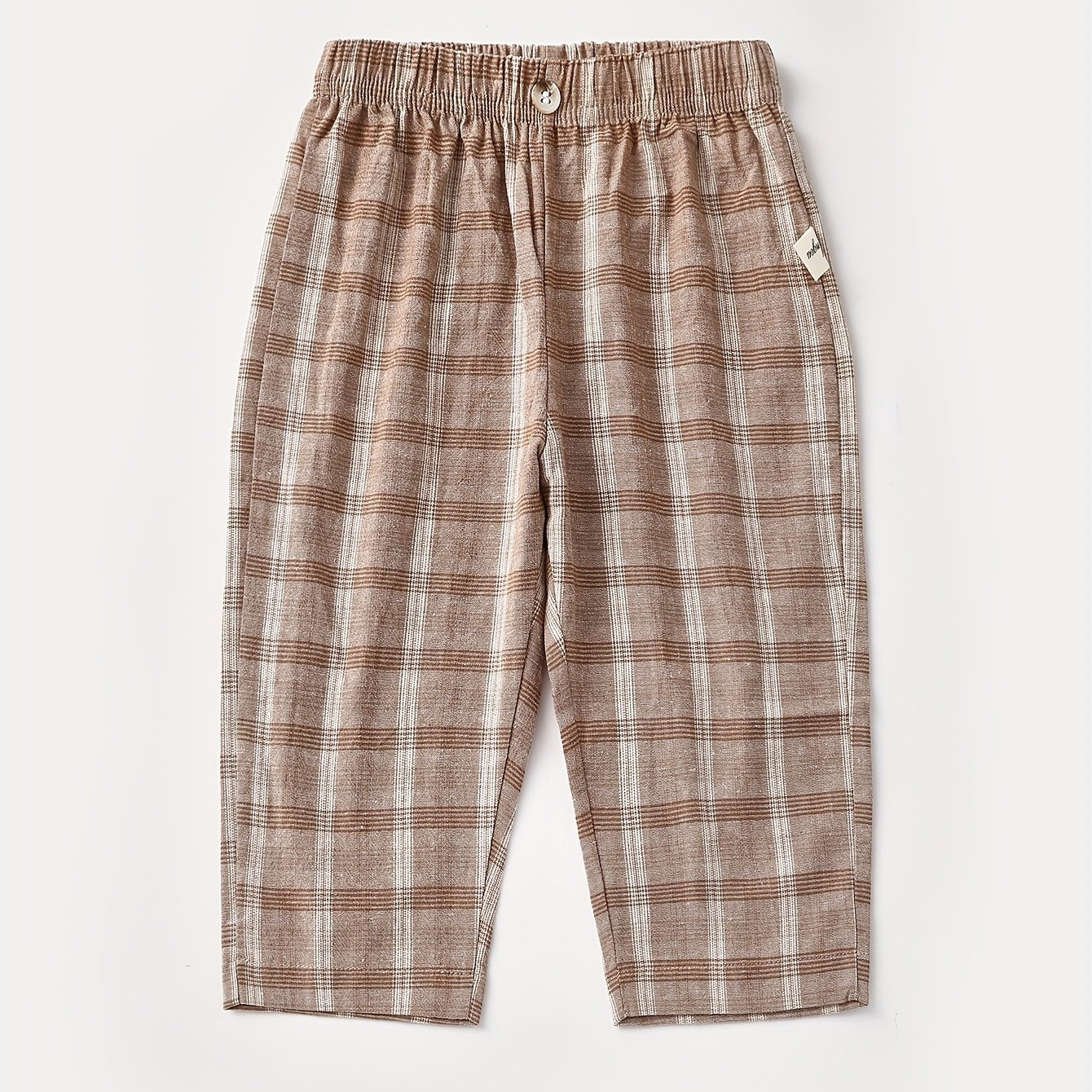 Baby's Casual Plain Pattern Cotton Pants Elastic Waist - Temu | Temu Affiliate Program