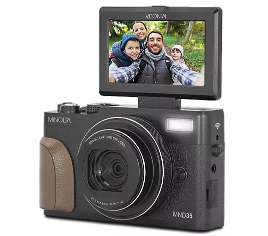 Minolta MND35 64MP 4K UltraHD Auto Focus Camera w/ Accessories - QVC.com | QVC