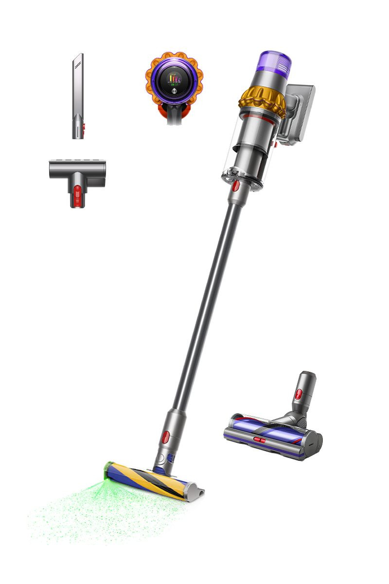 Dyson V15 Detect vacuum (Yellow/Iron) | Dyson (US)