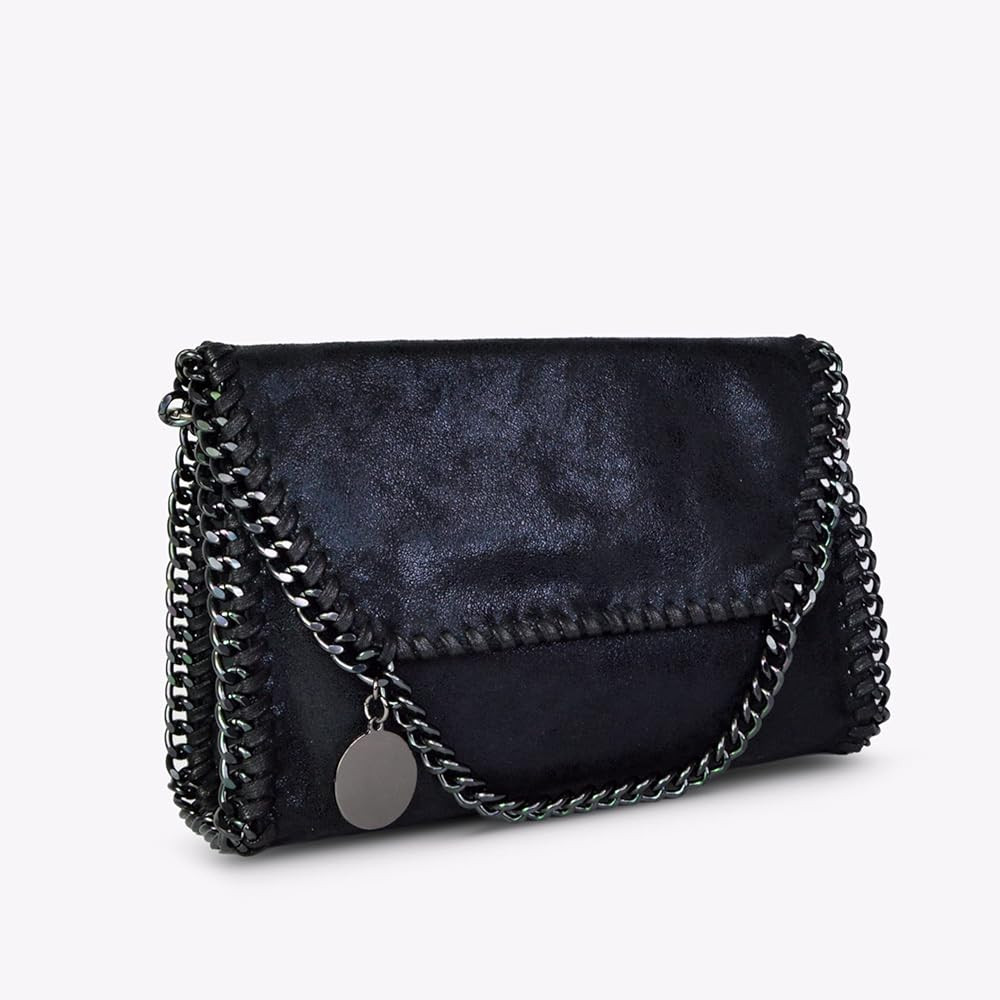 MERSI Alicia Crossbody Purse - Faux Leather Purse With Adjustable Chain Shoulder Strap | Amazon (US)