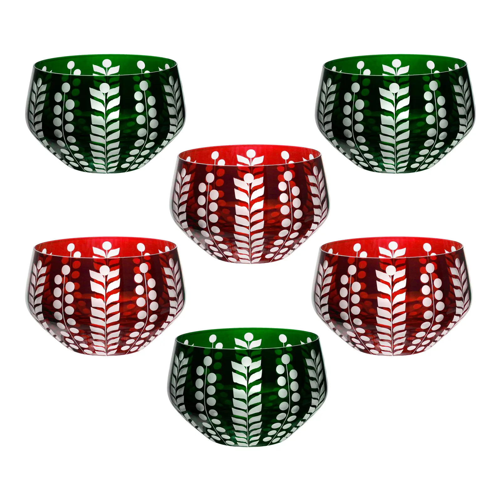 ARTEL Pariz Votive Candleholder Set in Red and British Racer Green, Set of 6 | Chairish