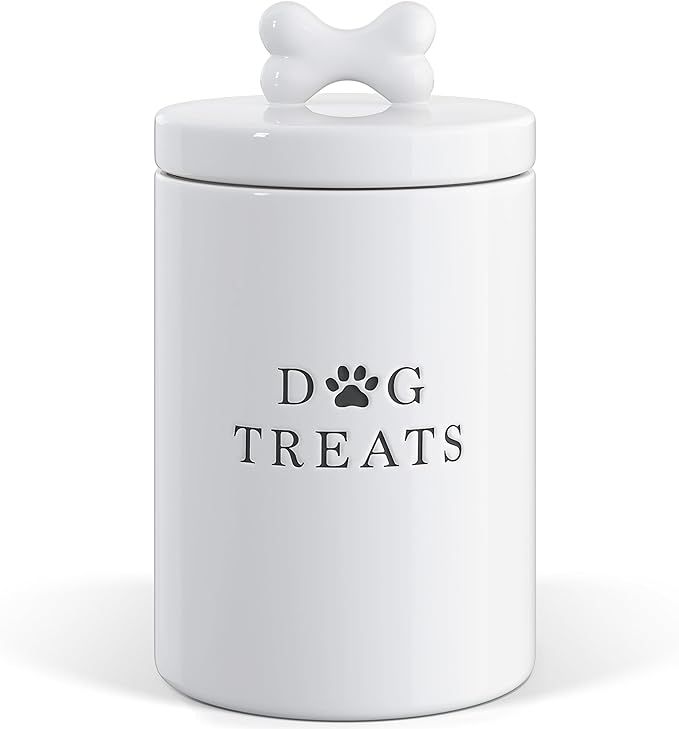 Barnyard Designs Large Dog Treat Container Airtight, Rustic Cute Dog Treat Storage Container with... | Amazon (US)