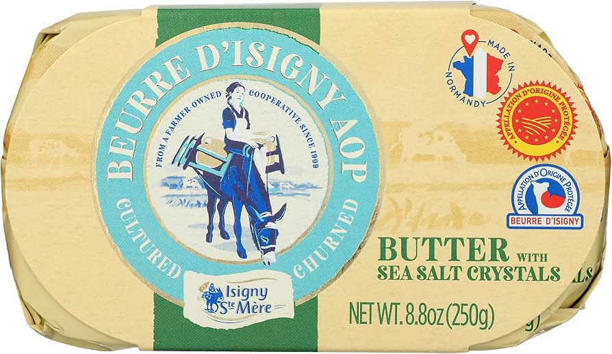 Isigny Ste Mere Salted Churned Butter, 8.8 Oz | Amazon (US)