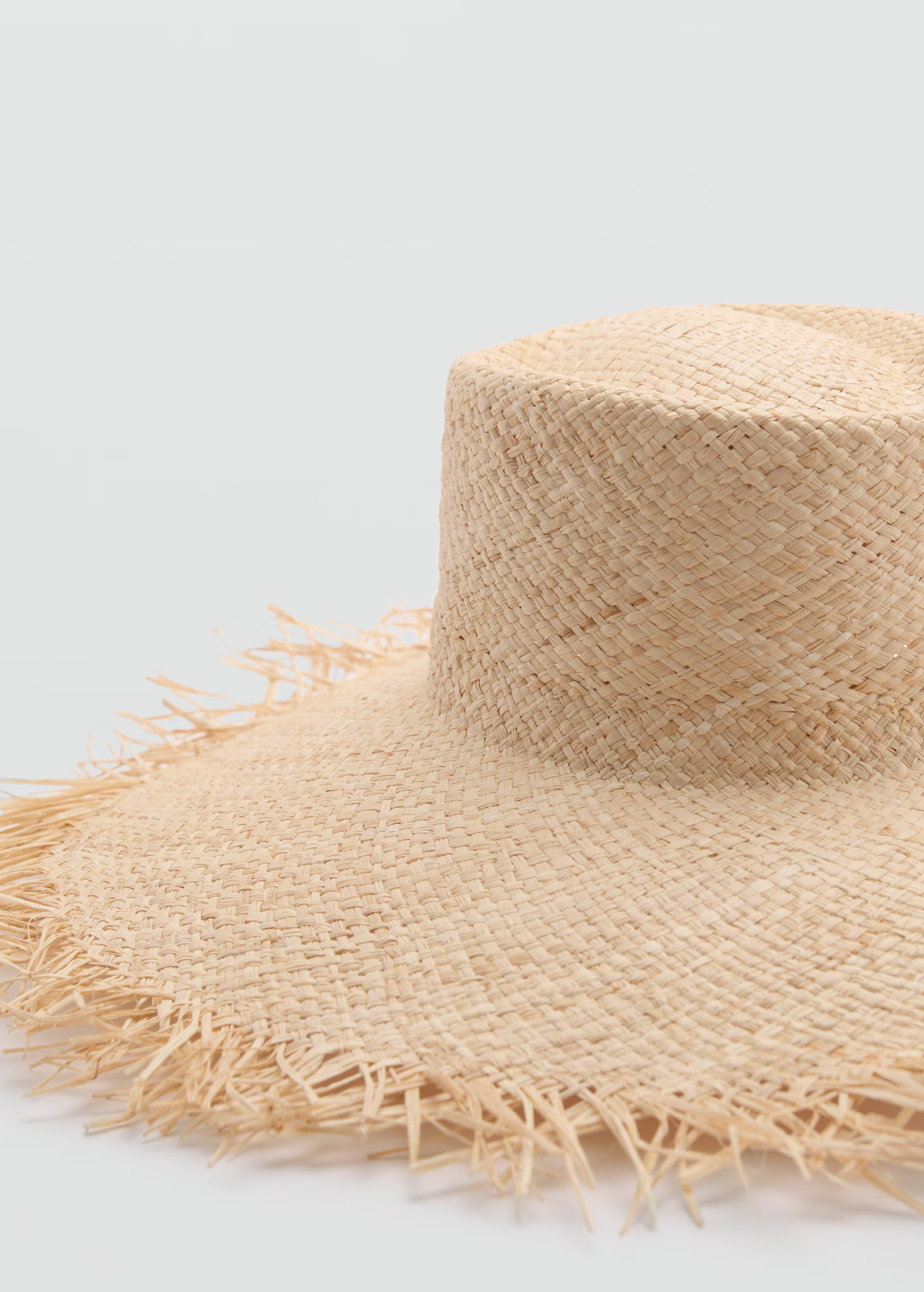 Natural fiber maxi hat | MANGO (US)