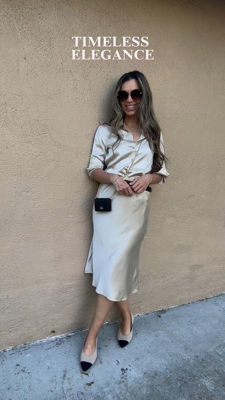 Silk blouse sz S
Silk midi skirt sz S

I’m 5’5” 122 lbs 

Pointy toe Chanel inspired flats are true to size
Leather nude pointy toe flats are true to size

Great looks as a wedding guest


#LTKwedding #LTKfindsunder100 #LTKover40