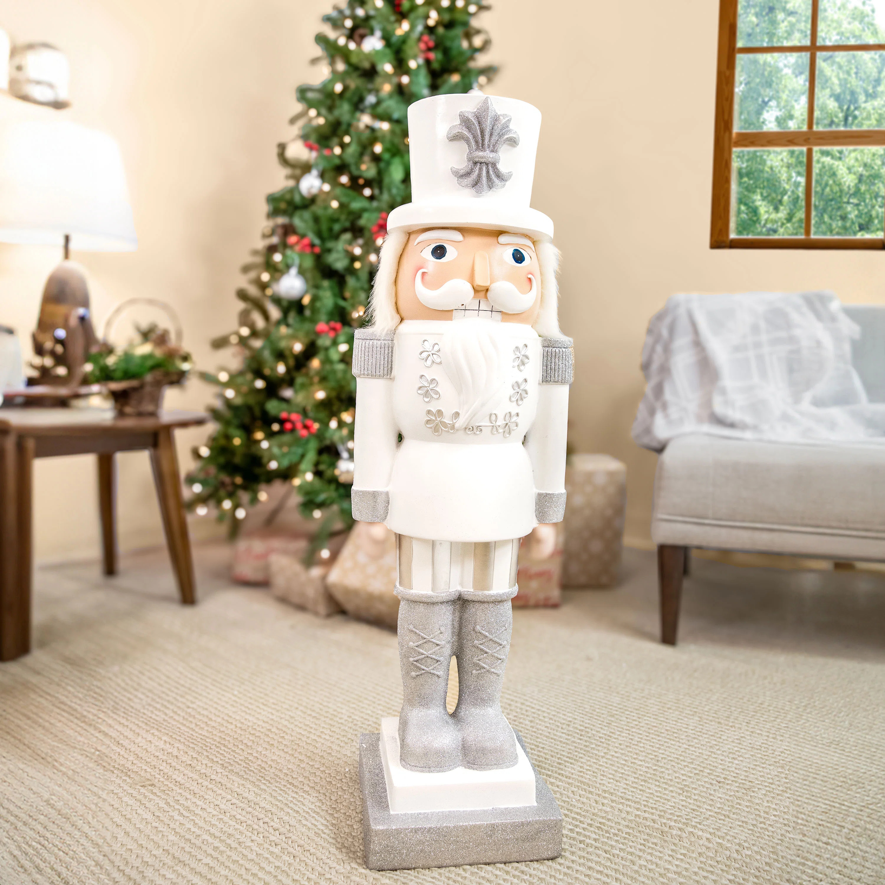Sterling the Silver Christmas Nutcracker Statue - 37" H | Wayfair North America