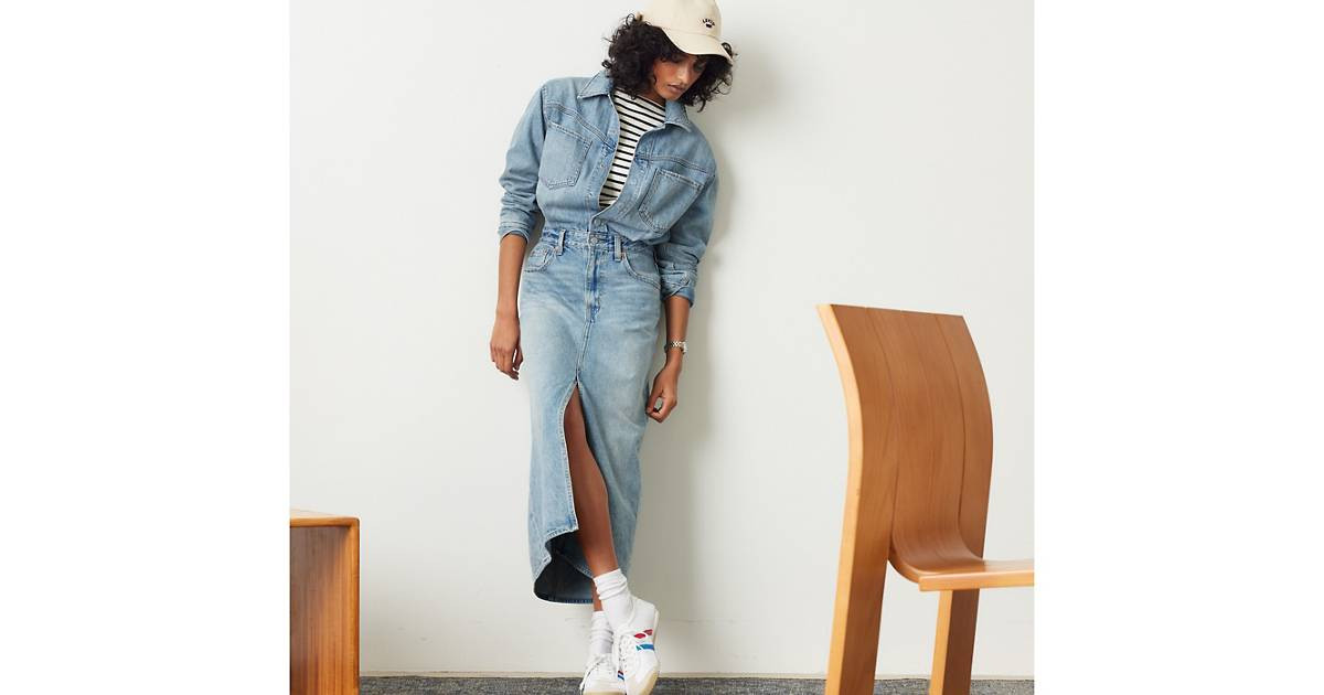 Denim Midi Shirt Dress - Medium Wash | Levi's® US | Levi's US