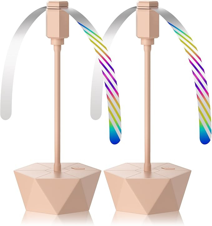 Grete Gotye 2-PC Table Food Fans, Flexible Goose-Neck Blades, Portable Battery Powered Fan for Ho... | Amazon (US)