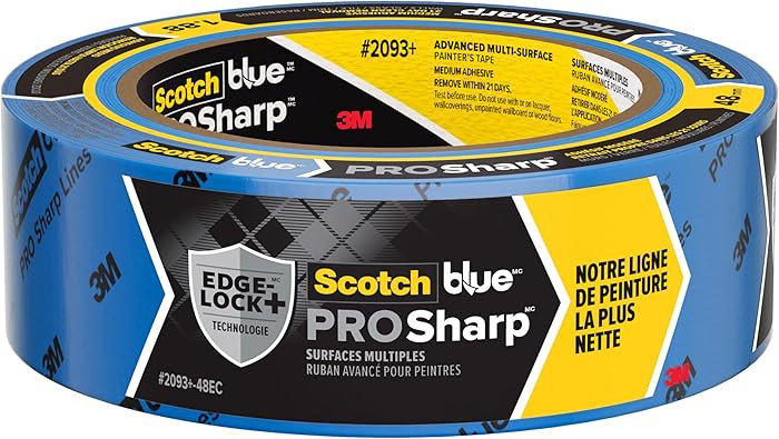 ScotchBlue PROSharp Painter's Tape 2 Inch Wide (1.88 in x 60 yd) 1 Roll Blue Tape Protects Surfac... | Amazon (US)