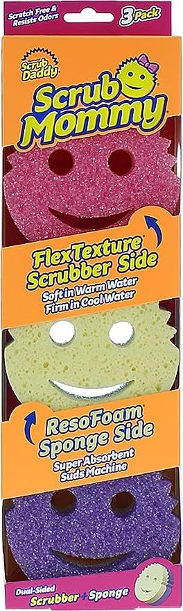 Scrub Mommy Dual-Sided Sponge and Scrubber - 3ct | Amazon (US)