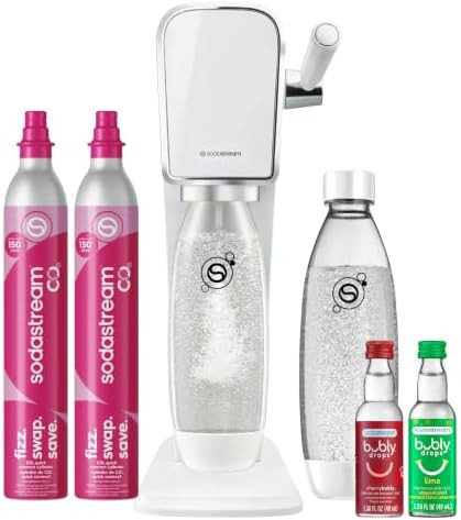 SodaStream ART Sparkling Water Maker, Value Bundle, Soda Maker, Includes 2 Quick Connect 60L CO2 ... | Amazon (US)