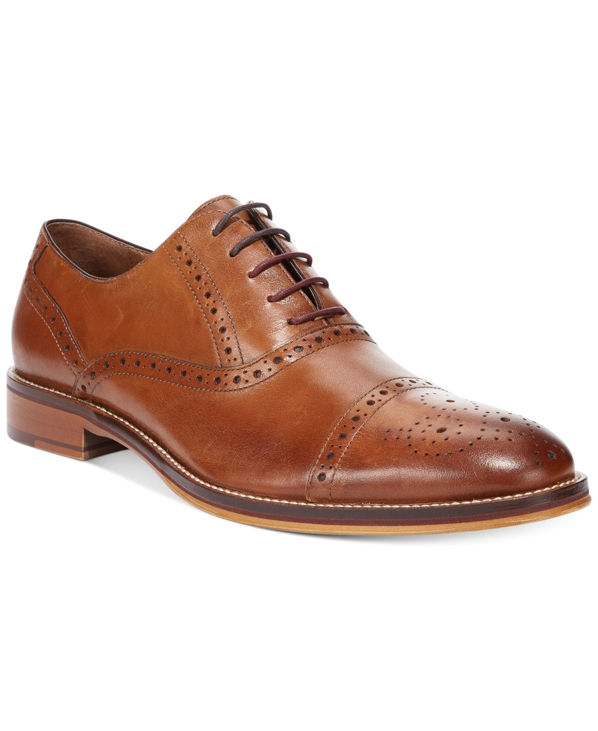 Johnston & Murphy Men's Conard Cap-Toe Oxford Men's Shoes | Macys (US)