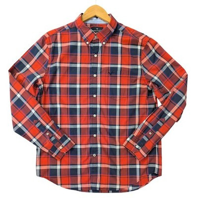 American Eagle Outfitters Mens Plaid Button Down Shirt Classic Navy Red Large | eBay | eBay US