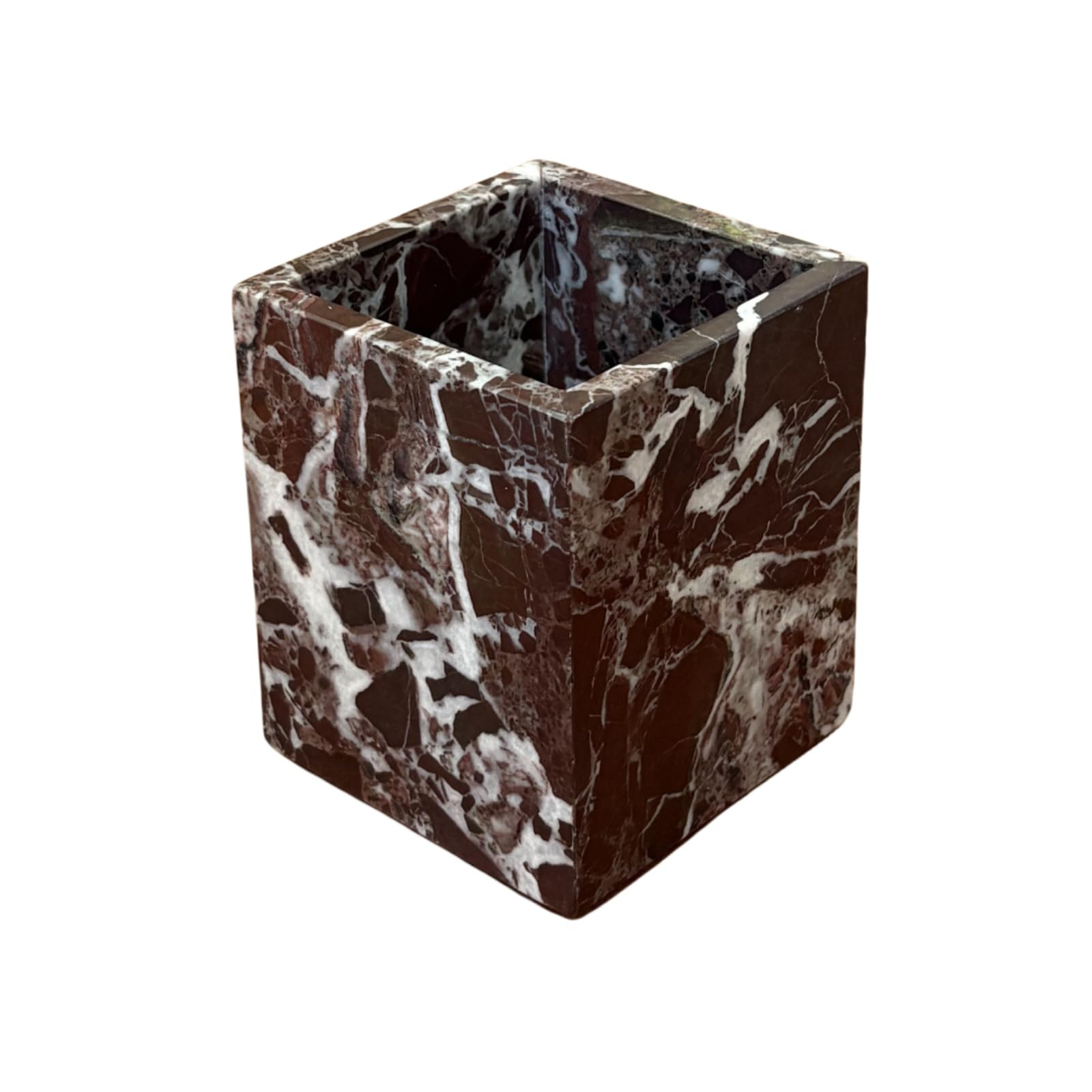 Natural Marble Stone Square Storage Container Empty Vessel Holder Cup for Candle/Pens/Sundries it... | Amazon (US)