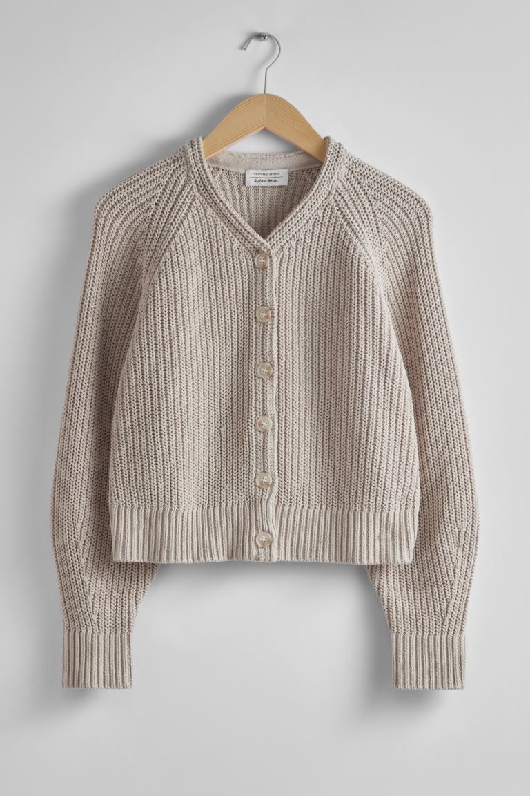 Relaxed Knit Cardigan - Mole - Ladies | H&M GB | H&M (UK, MY, IN, SG, PH, TW, HK)