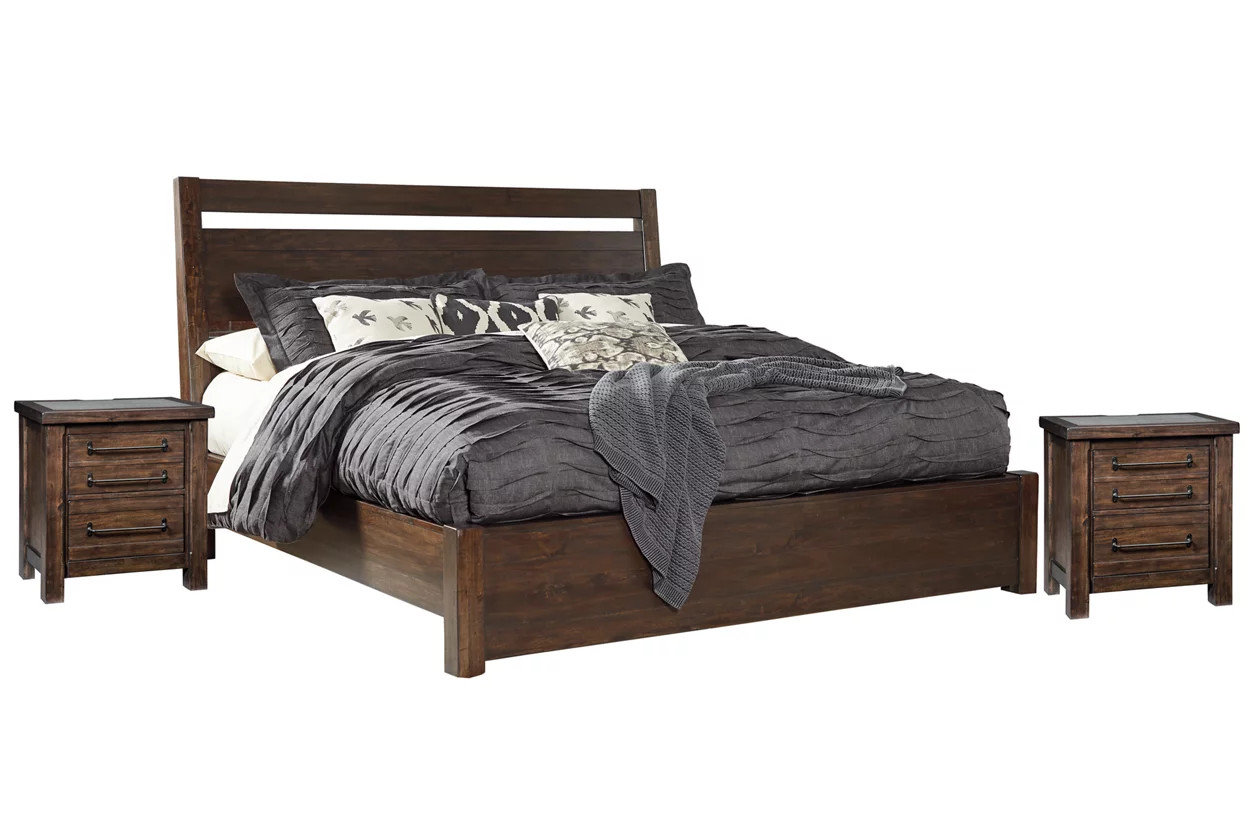 Starmore King Panel Bed with 2 Nightstands | Ashley | Ashley Homestore
