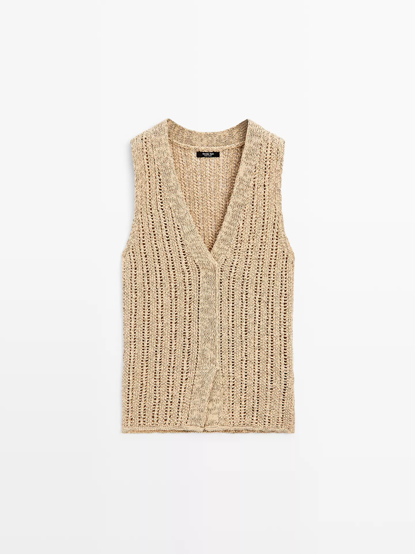 Cutwork vest | Massimo Dutti UK