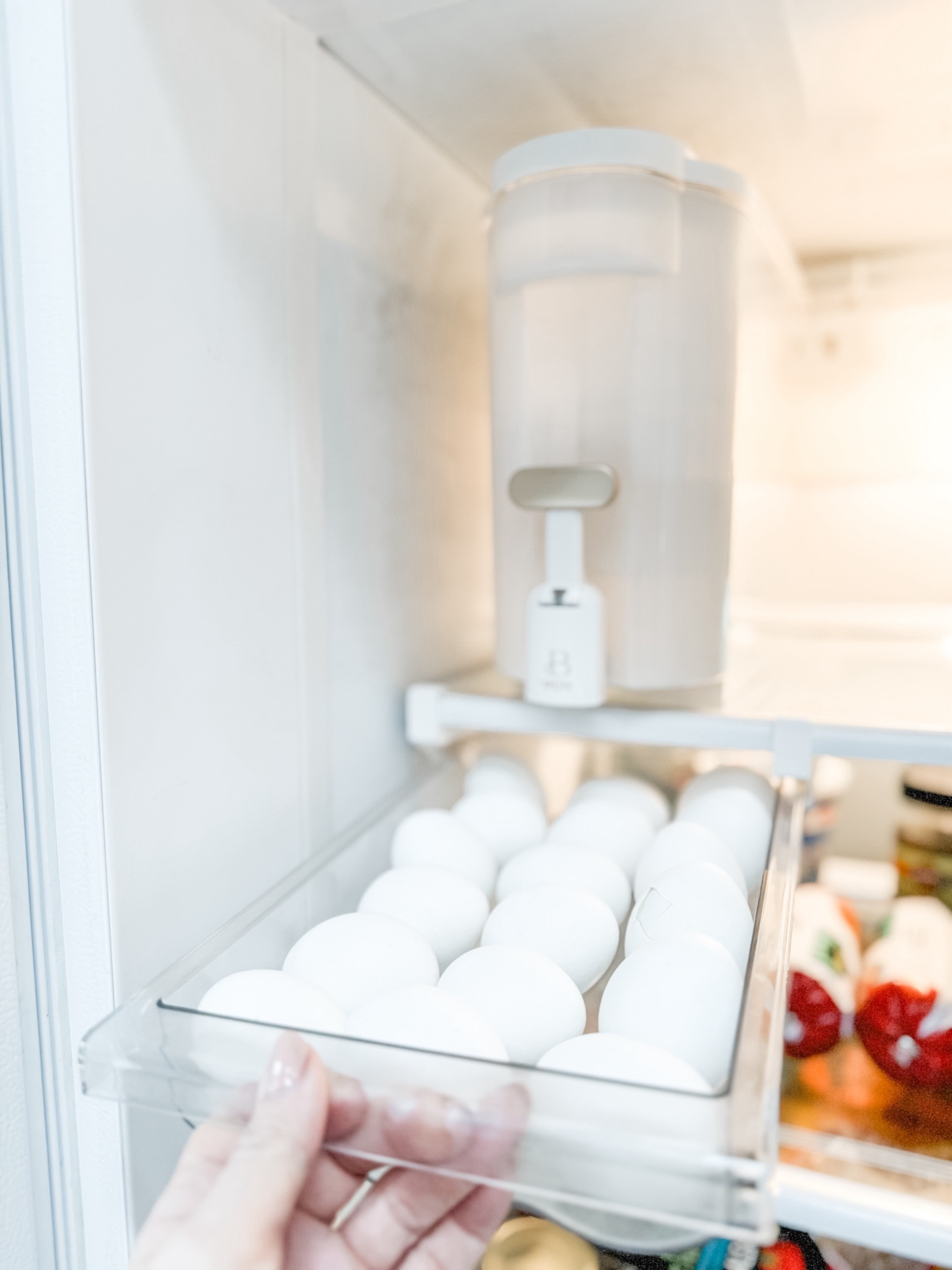 This egg storage drawer from Amazon allows me to store our hard boiled eggs without taking up extra space in the refrigerator. This drawer snaps right onto the shelf and save space in the refrigerator.

#LTKSeasonal #LTKhome #LTKfindsunder50