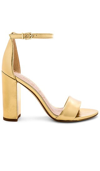 Sam Edelman Yaro Heel in Bright Gold Metallic | Revolve Clothing (Global)