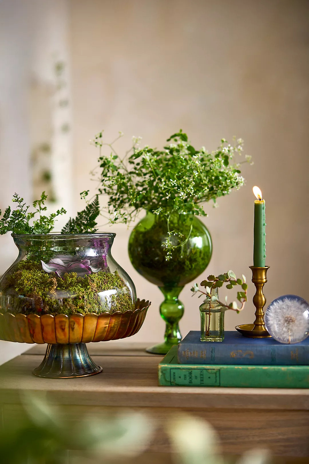 Colorful Footed Glass Vase | Anthropologie (US)
