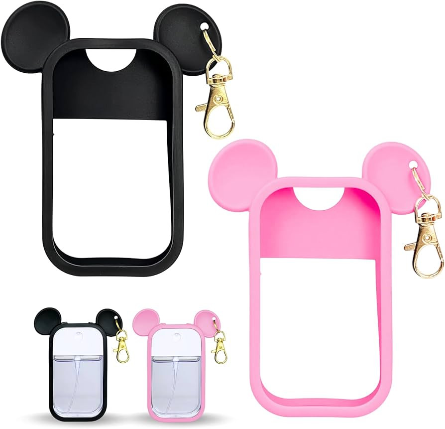 CKONXE 2 Pack Mouse Design Silicone Case Compatible with Touchland Hand Sanitizer Spray 1 fl oz, ... | Amazon (US)