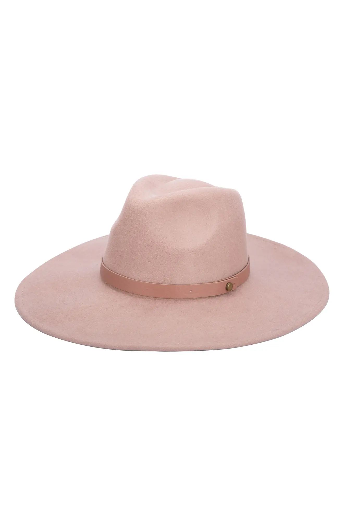 San Diego Hat Wool Felt Fedora in Pink at Nordstrom | Nordstrom