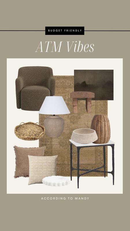 ATM Vibes - Budget Friendly! 

budget friendly home decor, affordable home finds, art, art print, etsy art, boucle chair, boucle accent chairs, marble & iron side table, marshall’s finds, at home finds, tjmaxx finds, lamp, pillows, pillow covers, marble tray 

#LTKHome #LTKFindsUnder100 #LTKStyleTip