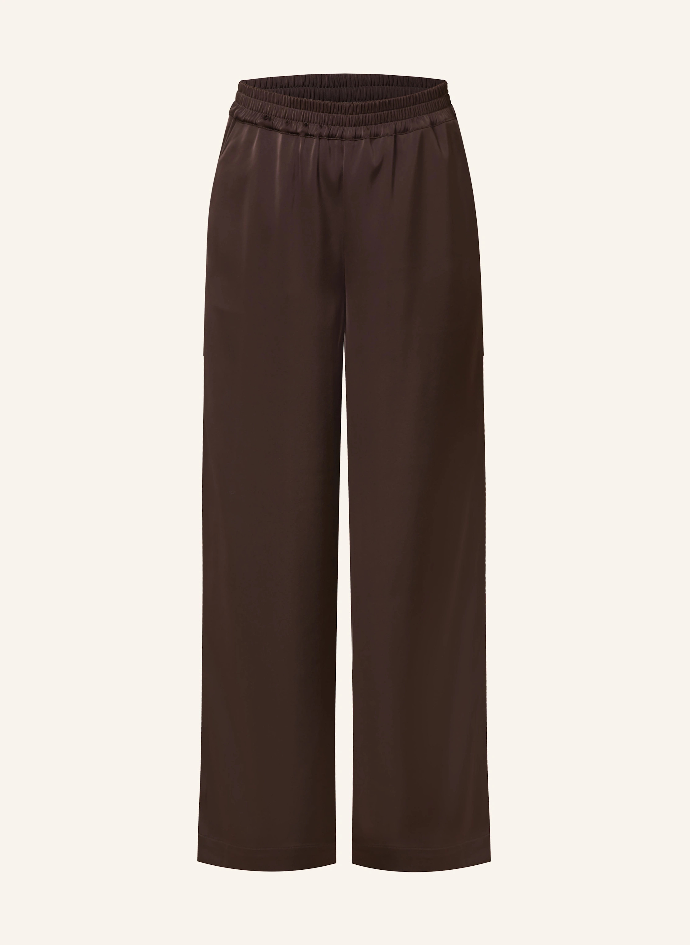 GESTUZ Marlenehose GZJESSIE aus Satin in dunkelbraun | Breuninger (DACH)