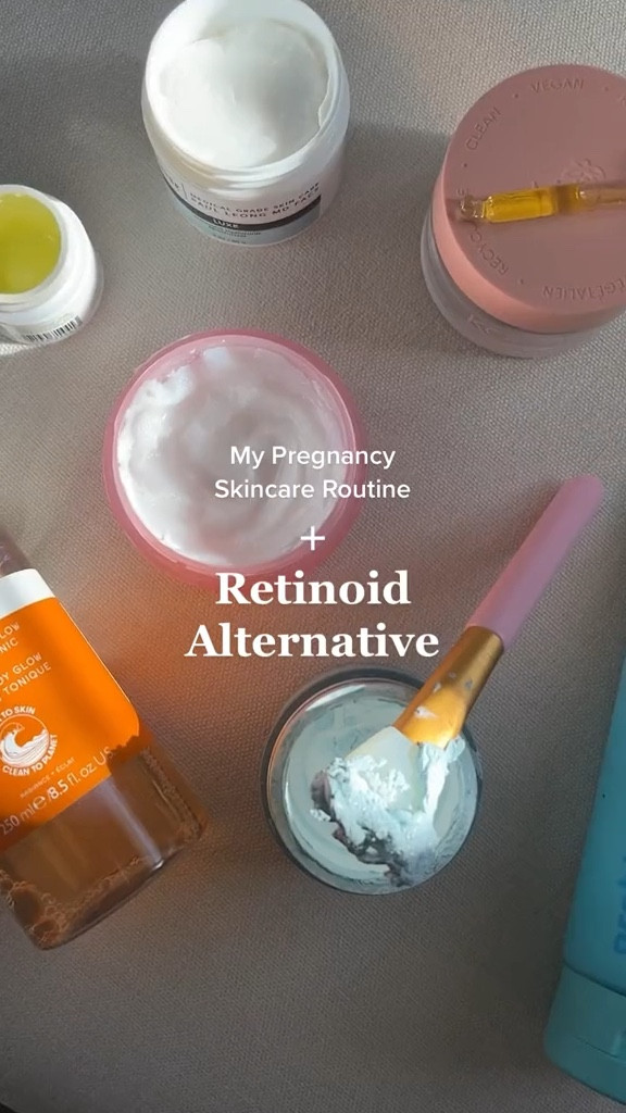 My pregnancy skincare routine + Retinoid alternative (containing bidens pilosa) 

#LTKbump
