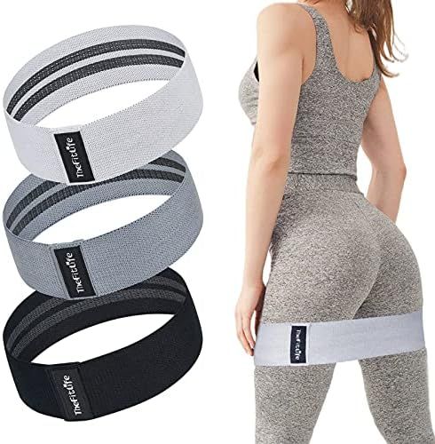 TheFitLife Resistance Booty Bands for Women - Fabric Exercise Bands for Hip, Glute, Leg, Thigh, S... | Amazon (US)