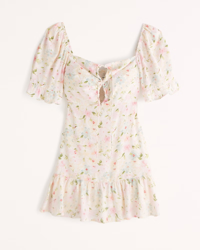 Women's Double Keyhole Flirty Mini Dress | Women's Dresses & Jumpsuits | Abercrombie.com | Abercrombie & Fitch (US)