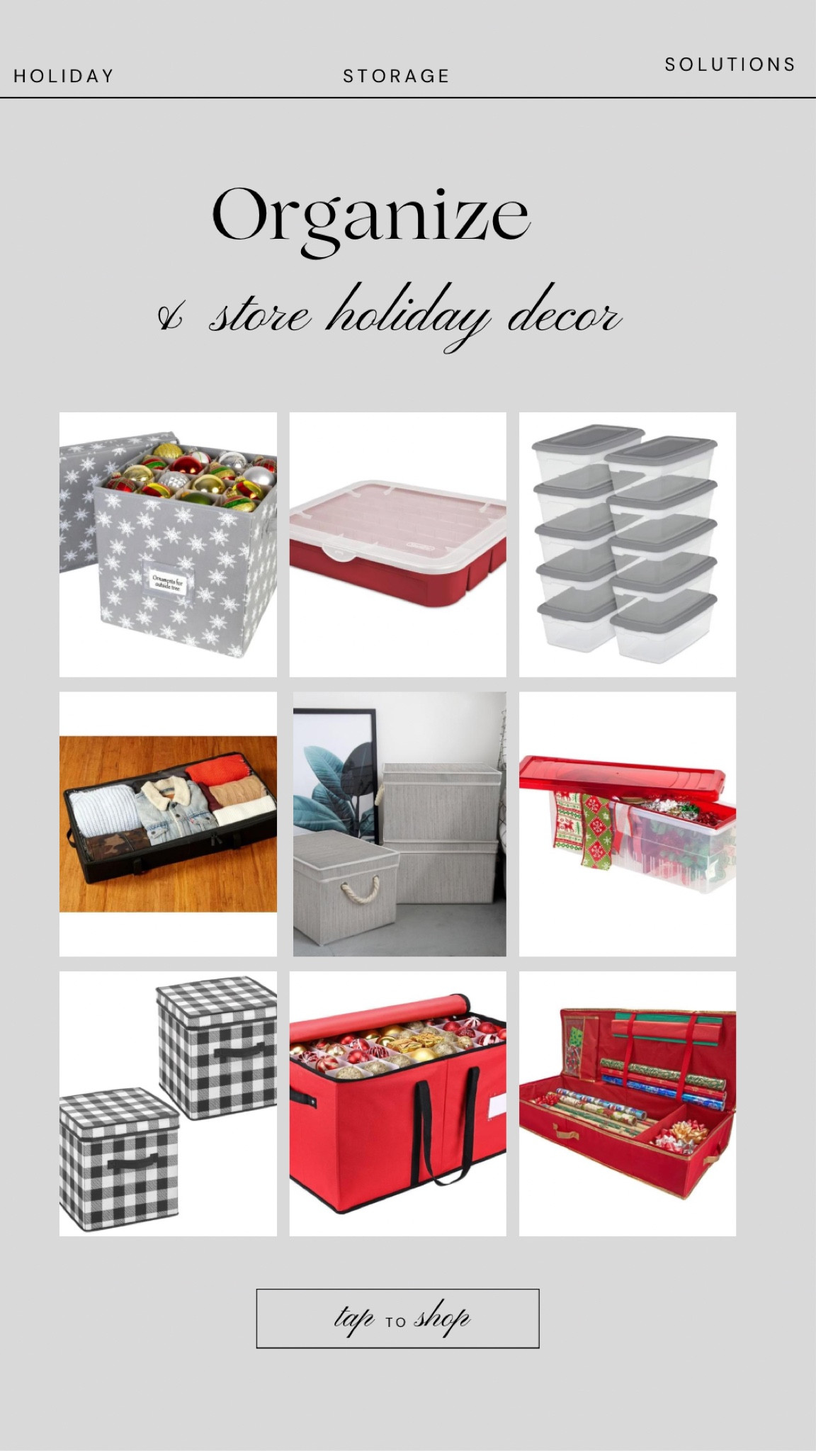 It’s time to organize and store our holiday decor until next year and I’ve found some great products to help us get this task done. 

#LTKhome #LTKHoliday #LTKSeasonal