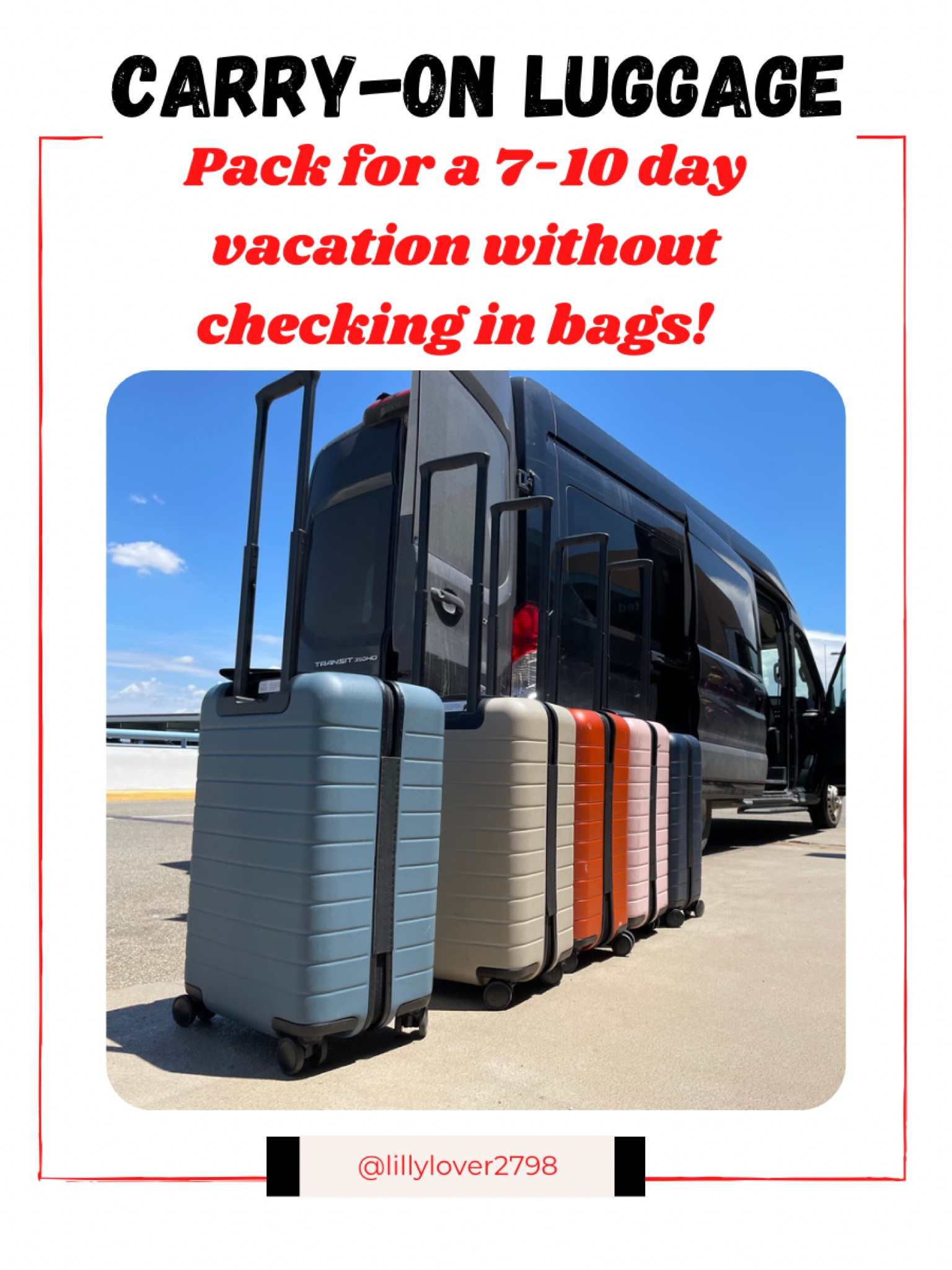 Carry-on Luggage

The BEST carry-on luggage you can have! We have one for every member of our family in different colors! They are very durable and last for several years! We travel at least 10 times a year and always use these on domestic and international trips. We NEVER check-in luggage. I am an over packer and I can still get 10-12 outfits in this suitcase w/o wearing the same outfit twice. 

Pink color is on sale!! 

NOTE:  These are called the bigger carry-on and are TSA approved and fit in the overhead bins. These make wonderful gift ideas for that traveller in your life! Two limited edition colors were just released!!!

Luggage, carry-on luggage, Away, TSA approved luggage, vacation, spring break, airline luggage, travel luggage, suitcase, TSA suitcase, carry-on suitcase, colorful luggage, gift idea, traveler gift idea, birthday gift idea, men’s gift idea, Mother’s Day gift idea, 

#LTKFind
#LTKGiftGuide
#LTKfamily 


#LTKtravel #LTKitbag #LTKsalealert