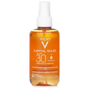 VichyCapital Soleil Enhanced Tan Solar Protective Water Spray SPF 30 200ml/6.7oz | Strawberrynet