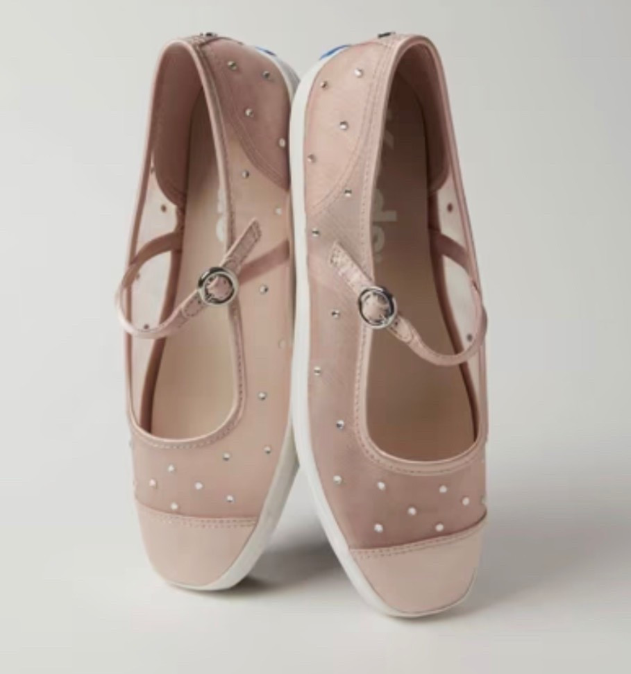 Women’s Keds Square Toe Mary Jane Sheer Mesh Jewels in Peony Pink.

#LTKValentine #LTKootd #LTKmomlife