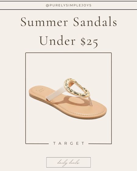 ⭐️ Ordered these cute sandals last week! Can’t wait to get them! Target summer sandals
Thong sandals 

#LTKshoecrush #LTKfindsunder50 #LTKSeasonal