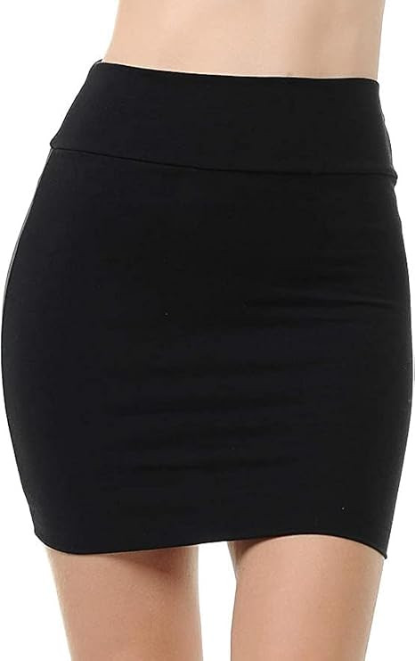 Sweet Hearts Mini Pencil Skirt for Women- Above Knee Basic Basic Bodycon Skirt Made in USA | Amazon (US)