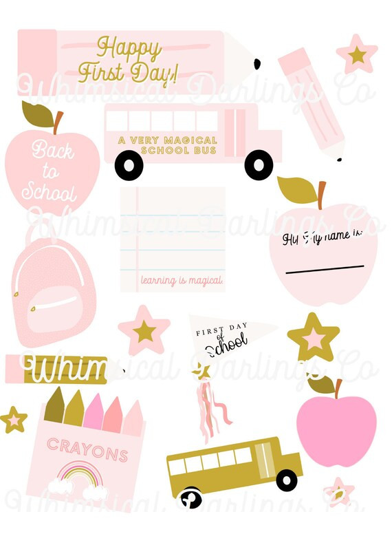 Back to School Printable Bundle // First Day of School Questionnaire // First Day of School Print... | Etsy (US)