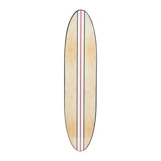 Storied Home Coastal Decorative Surfboard Wood Wall Art Decor for Living Room; Contemporary White... | The Home Depot