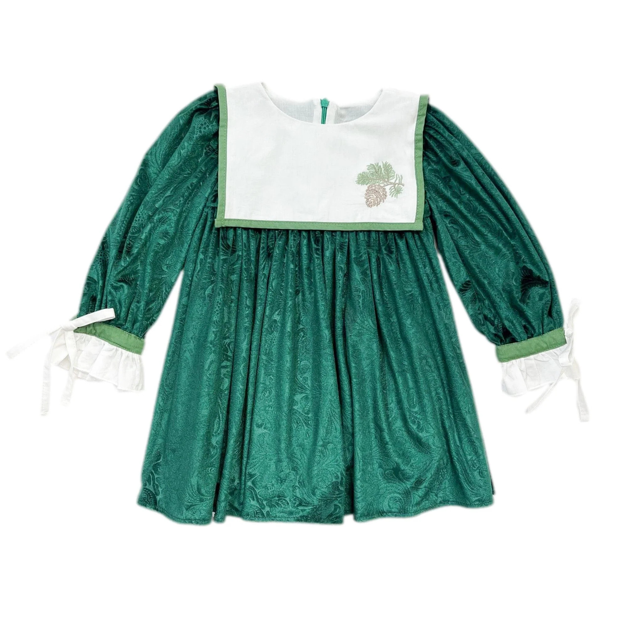 Everly Damask Velour Dress | petite maison kids
