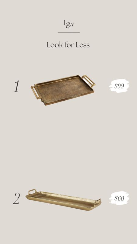 Look for Less $ — metal decorative tray

#LTKhome