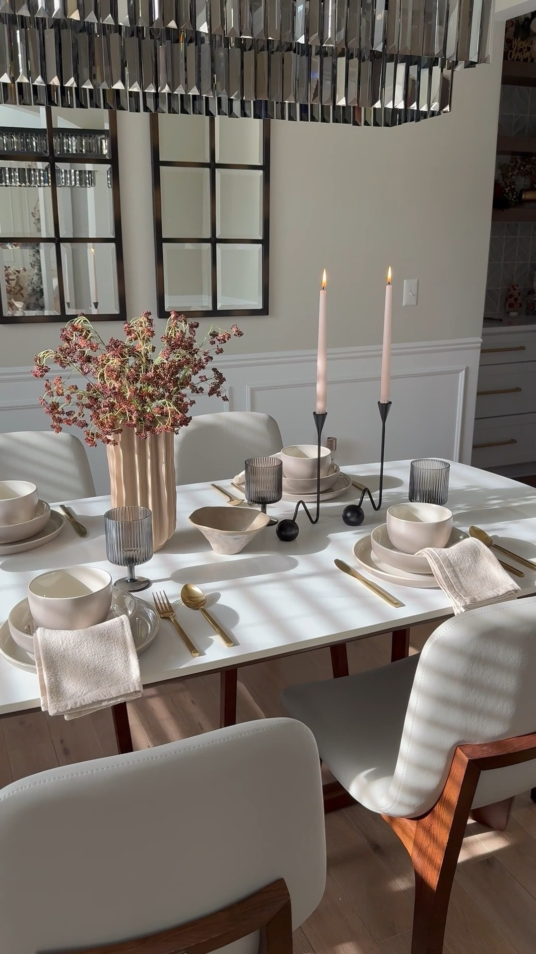 Understated elegance always sets the best vibes 

Tablescape. Table setting. Dinner party. Entertaining  

#LTKHoliday #LTKOver40 #LTKfoodie