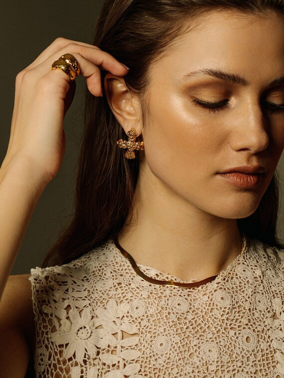 Sleeping Venus Necklace, 14K Gold Necklace, Herringbone Chain, Gold Snake Chain, Gifts For Her, G... | Etsy (US)