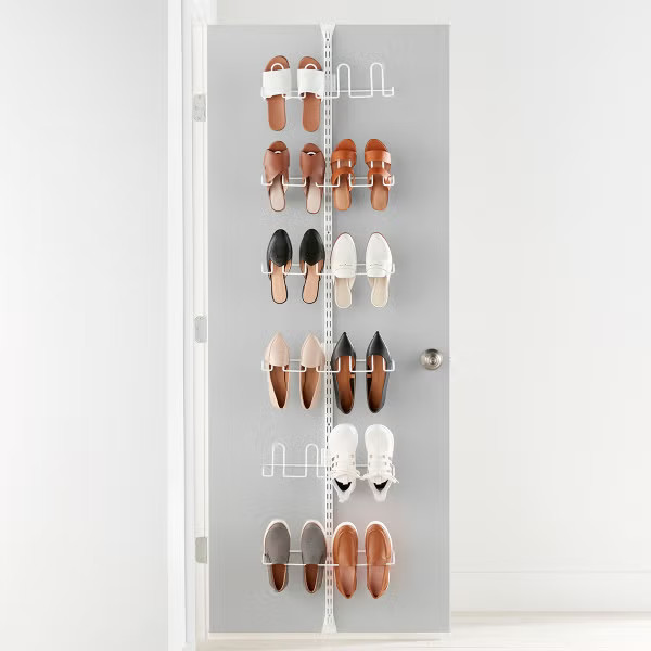 Elfa Utility Shoe Over the Door Rack Solution | The Container Store